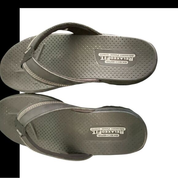Skechers Men\'s Relaxed Fit 360-Reggae-Cobano Black Sandals Size 12 main image 8